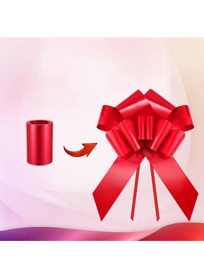 LAMAY Big Car Bow (30 inch) Gift Bows, Giant Bow for Car, Birthday Bow, Huge Car Bow, Car Bows, Big Blue Bow, Bow for Gifts, Bows for Cars, Gift Wrapping, Big Gift Bow (Color : RED) - Image 3